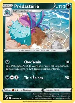 Carte Pokémon Prédastérie 115