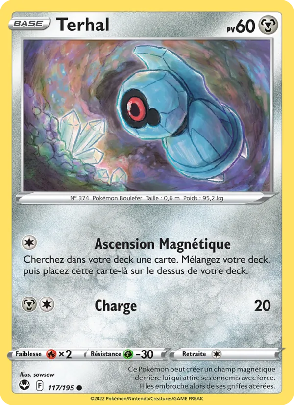 Carte Pokémon Terhal 117/195 de l'extension Tempête Argentée