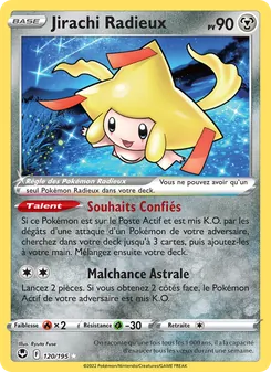 Carte Pokémon Jirachi Radieux 120