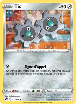 Carte Pokémon Tic 123