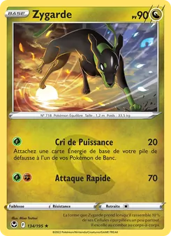 Carte Pokémon Zygarde 134