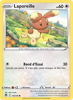 Carte Pokémon Laporeille 144