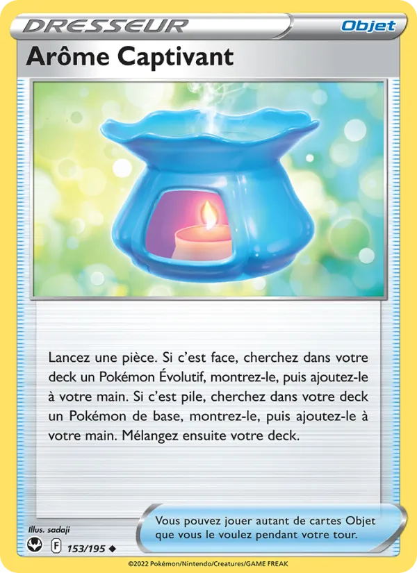 Carte Pokémon Arôme Captivant 153/195 de l'extension Tempête Argentée