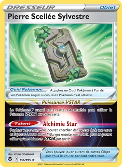 Carte Pokémon Pierre Scellée Sylvestre 156