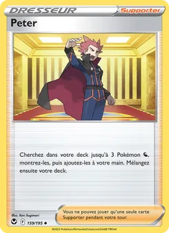 Carte Pokémon Peter 159