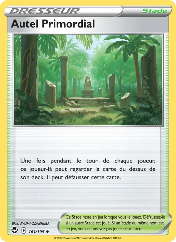 Carte Pokémon Autel Primordial 161/195 de l'extension Tempête Argentée