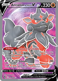 Carte Pokémon Arcanin de Hisui V 179