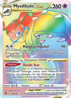 Carte Pokémon Mysdibule VSTAR 200