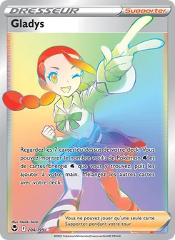 Carte Pokémon Gladys 204 — Tempête Argentée
