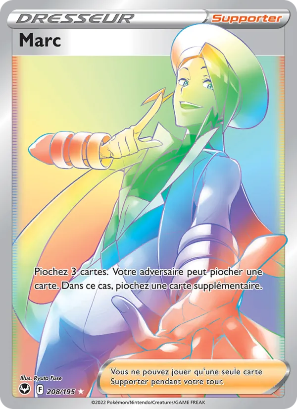 Carte Pokémon Marc 208/195 de l'extension Tempête Argentée