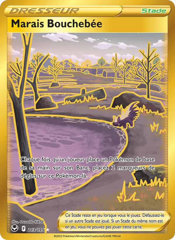 Carte Pokémon Marais Bouchebée 213/195 de l'extension Tempête Argentée