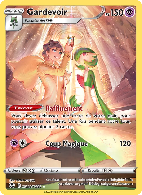 Carte Pokémon Gardevoir TG05/195 de l'extension Tempête Argentée