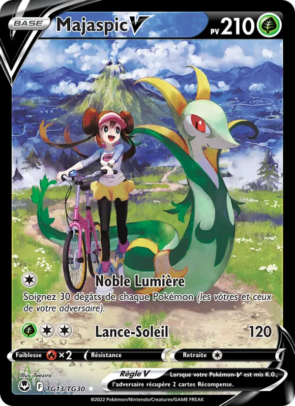 Carte Pokémon Majaspic V TG13/195 de l'extension Tempête Argentée