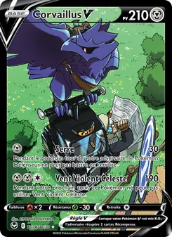 Carte Pokémon Corvaillus V TG18 — Tempête Argentée