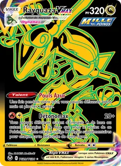 Carte Pokémon Rayquaza VMAX TG29 — Tempête Argentée