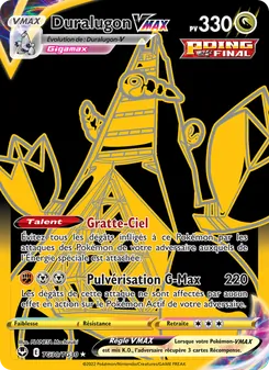 Carte Pokémon Duralugon VMAX TG30 — Tempête Argentée