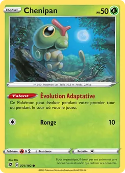 Carte Pokémon Chenipan 1