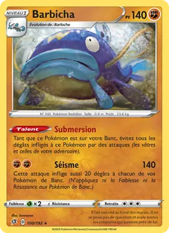 Carte Pokémon Barbicha 100