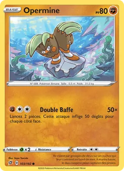Carte Pokémon Opermine 103