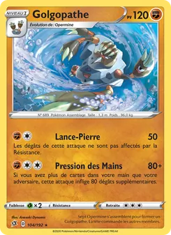 Carte Pokémon Golgopathe 104