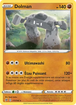 Carte Pokémon Dolman 111 — Clash des Rebelles