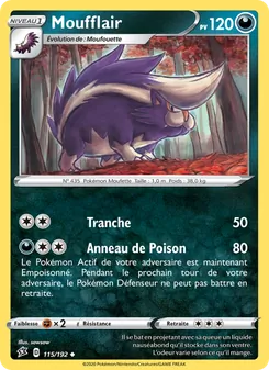 Carte Pokémon Moufflair 115