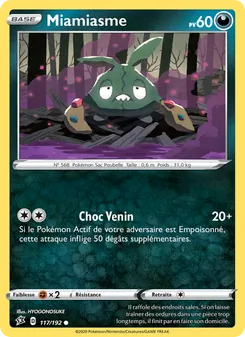 Carte Pokémon Miamiasme 117