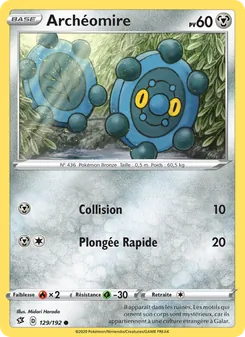 Carte Pokémon Archéomire 129