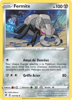 Carte Pokémon Fermite 132