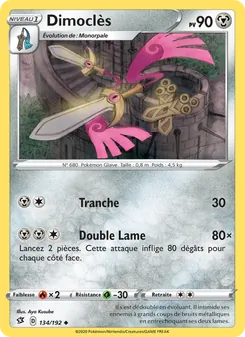 Carte Pokémon Dimoclès 134
