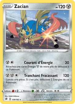 Carte Pokémon Zacian 139