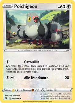 Carte Pokémon Poichigeon 143