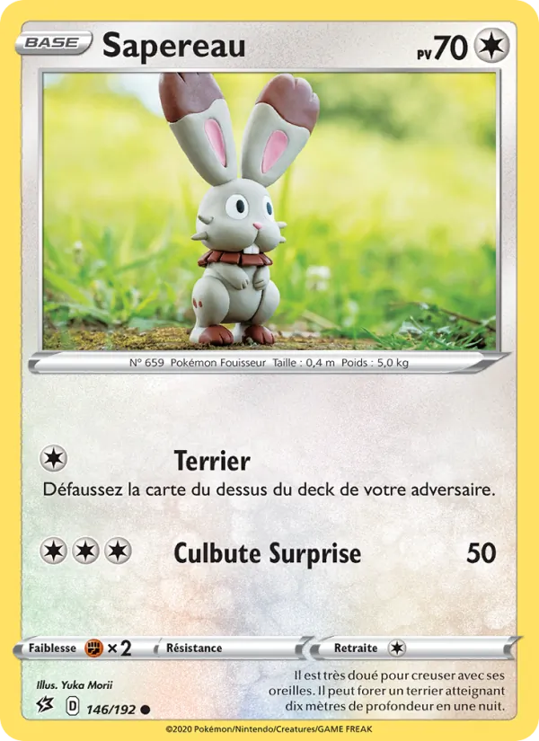 Carte Pokémon Sapereau 146/192 de l'extension Clash des Rebelles