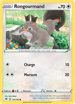 Carte Pokémon Rongourmand 151