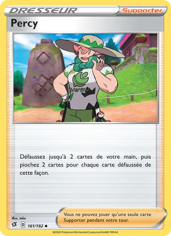 Carte Pokémon Percy 161/192 de l'extension Clash des Rebelles