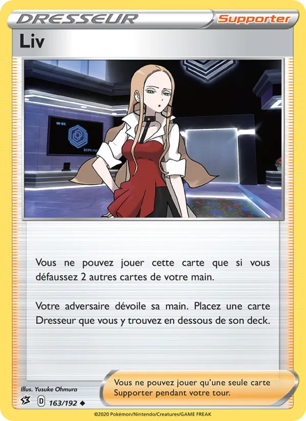 Carte Pokémon Liv 163/192 de l'extension Clash des Rebelles