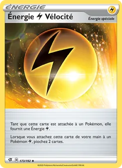 Carte Pokémon Énergie Lightning Vélocité 173 — Clash des Rebelles