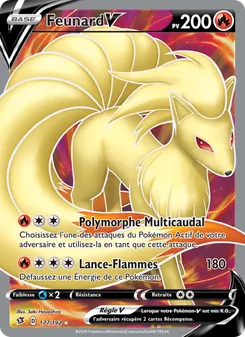Carte Pokémon Feunard V 177