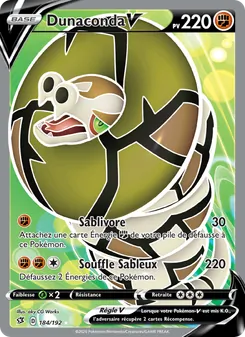 Carte Pokémon Dunaconda V 184
