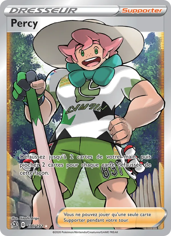 Carte Pokémon Percy 190/192 de l'extension Clash des Rebelles