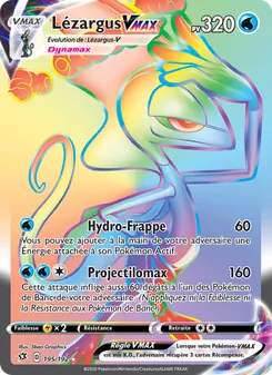 Carte Pokémon Lézargus VMAX 195