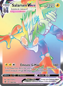 Carte Pokémon Salarsen VMAX 196