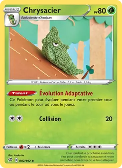 Carte Pokémon Chrysacier 2