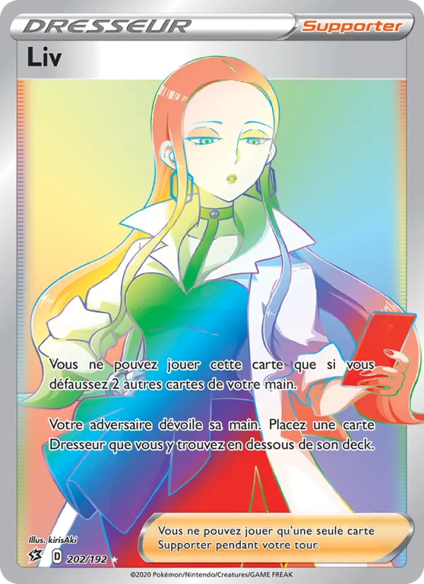 Carte Pokémon Liv 202/192 de l'extension Clash des Rebelles