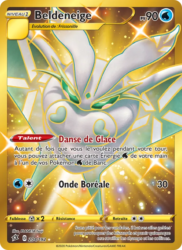Carte Pokémon Beldeneige 204/192 de l'extension Clash des Rebelles