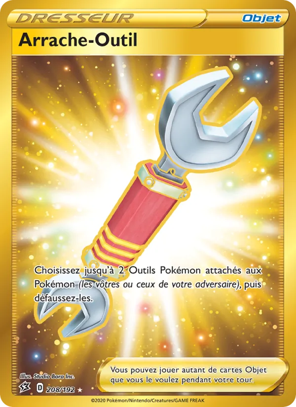Carte Pokémon Arrache-Outil 208/192 de l'extension Clash des Rebelles