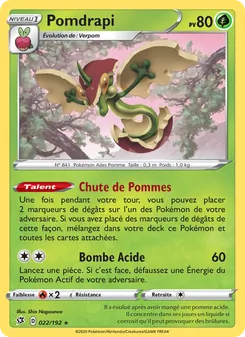 Carte Pokémon Pomdrapi 22