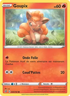 Carte Pokémon Goupix 24