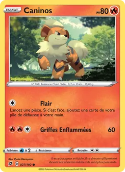 Carte Pokémon Caninos 27