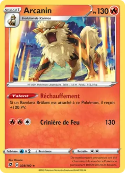 Carte Pokémon Arcanin 28